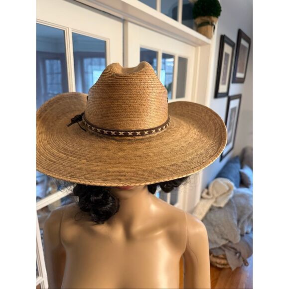 Dallas Cowboy Unisex Straw Hat Sombrero Vaquero de Dallas  Dallas Hats Cattleman Straw Cowboy Hat sz 54 6-3/4 NWOT